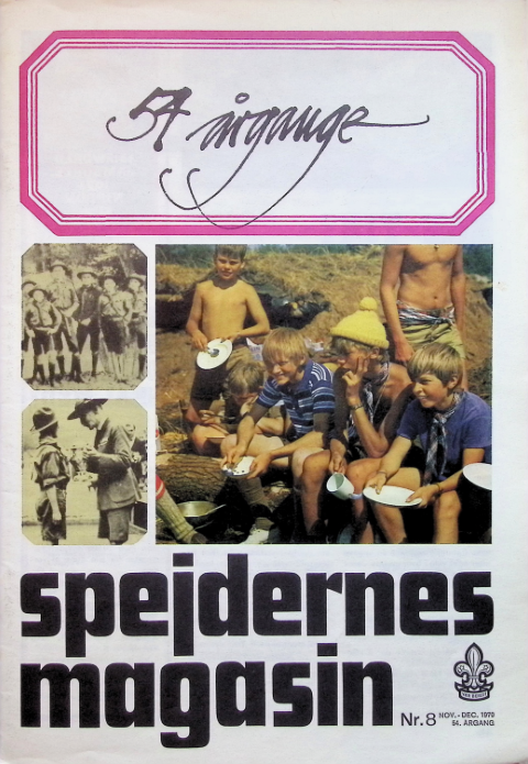 Forside: Spejdernes Magasin 1970 årg  54 nr 8