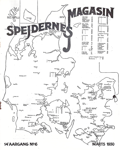 Forside: Spejdernes Magasin 1930 årg  14 nr 6