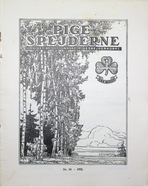 Forside: Pigespejderne 1932 årg 15 nr. 10