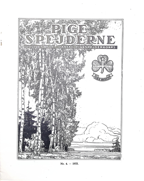 Forside: Pigespejderne 1933 årg 16 nr. 4