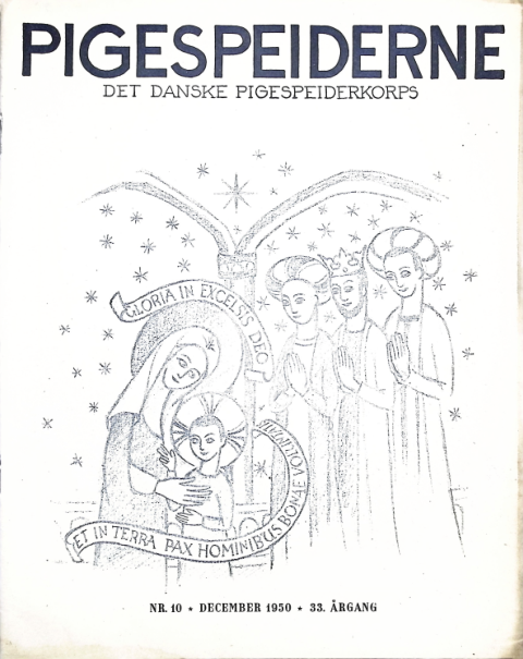 Forside: Pigespejderne 1950 årg 33 nr. 10