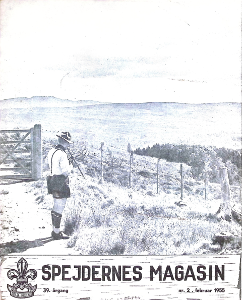 Forside: Spejdernes Magasin 1955 årg  39 nr 2
