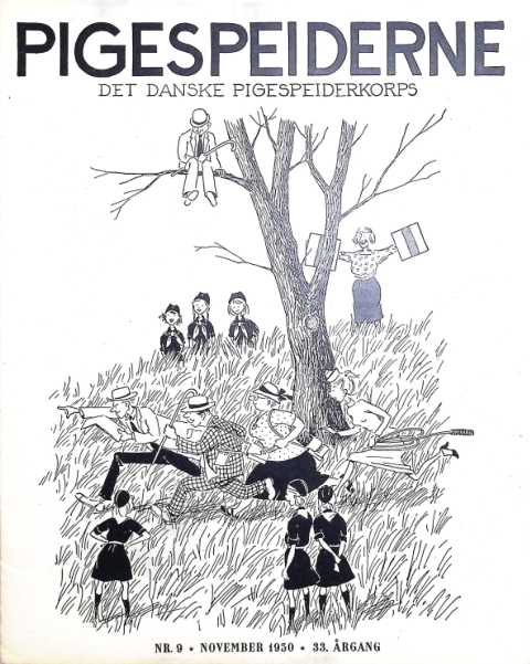 Forside: Pigespejderne 1950 årg 33 nr. 9
