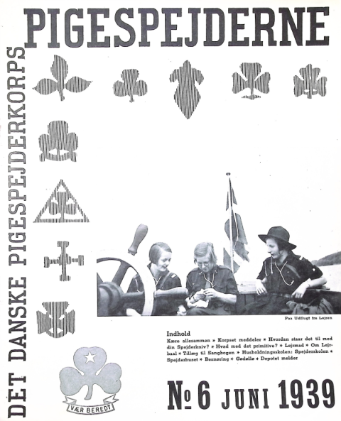 Forside: Pigespejderne 1939 årg 22 nr. 6