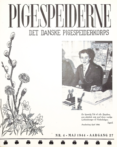 Forside: Pigespejderne 1944 årg 27 nr. 4