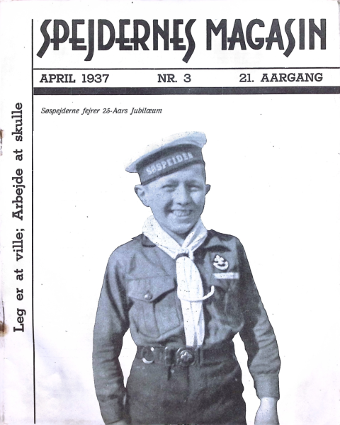 Forside: Spejdernes Magasin 1937 årg  21 nr 3
