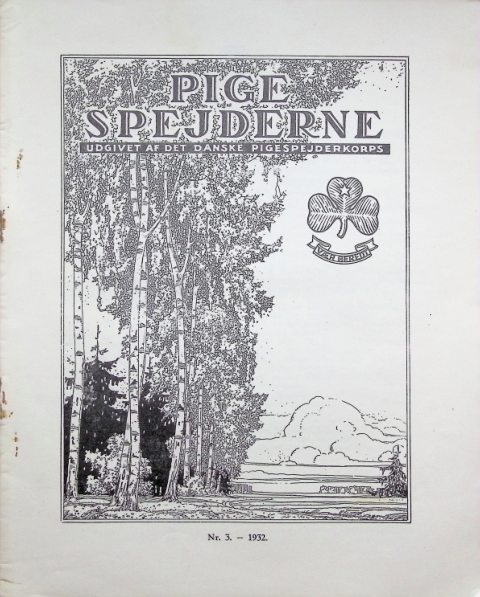 Forside: Pigespejderne 1932 årg 15 nr. 3