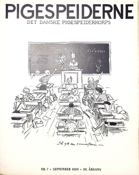 Forside: Pigespejderne 1950 årg 33 nr. 7