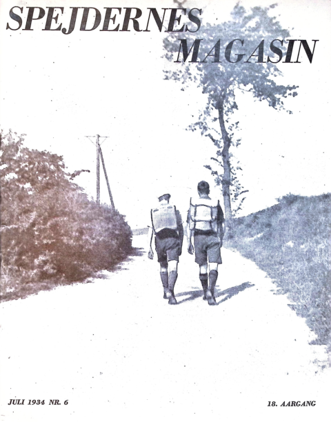 Forside: Spejdernes Magasin 1934 årg  18 nr 6