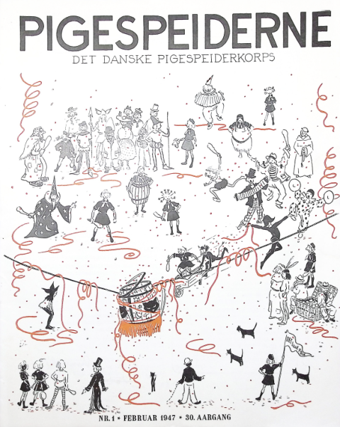 Forside: Pigespejderne 1947 årg 30 nr. 1