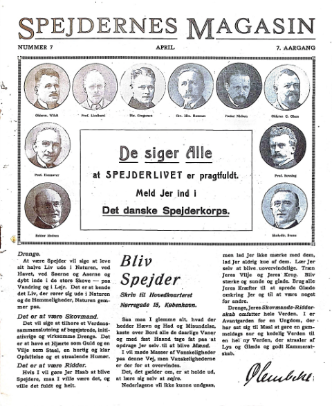 Forside: Spejdernes Magasin 1923 årg  7 nr 7