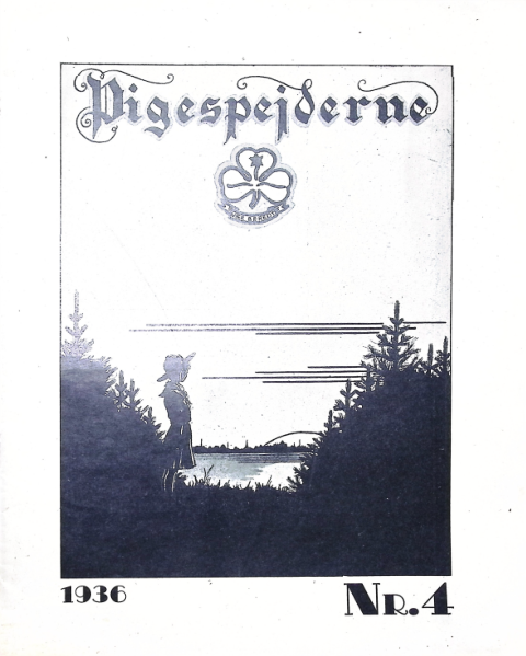 Forside: Pigespejderne 1936 årg 19 nr. 4