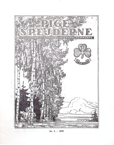 Forside: Pigespejderne 1933 årg 16 nr. 3