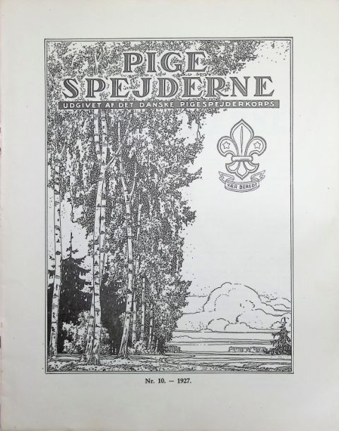 Forside: Pigespejderne 1927 årg 10 nr. 10