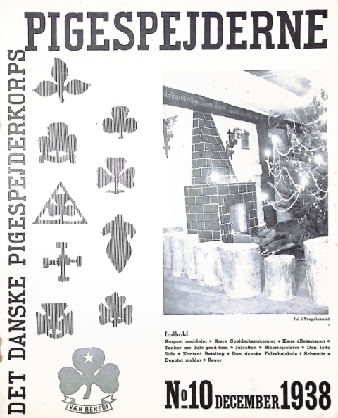 Forside: Pigespejderne 1938 årg 21 nr. 10