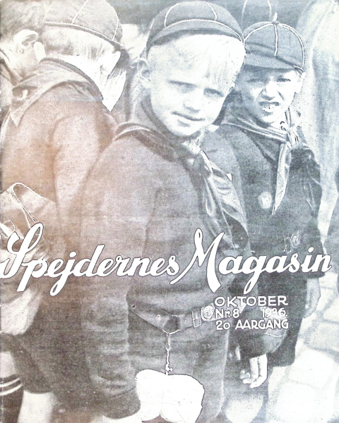 Forside: Spejdernes Magasin 1936 årg  20 nr 8