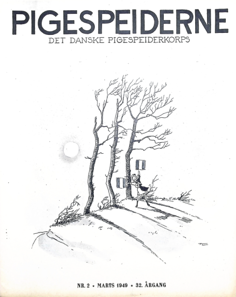 Forside: Pigespejderne 1949 årg 32 nr. 2