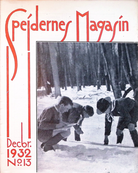 Forside: Spejdernes Magasin 1932 årg  16 nr 13