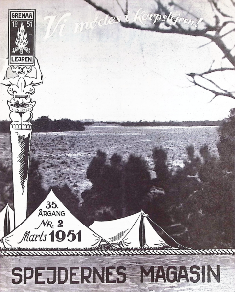 Forside: Spejdernes Magasin 1951 årg  35 nr 2