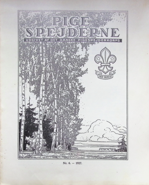 Forside: Pigespejderne 1927 årg 10 nr. 6