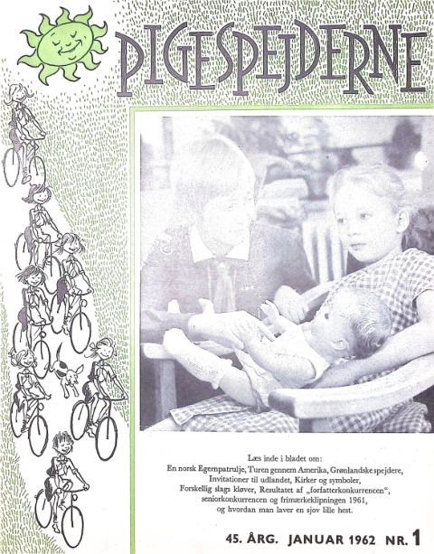 Forside: Pigespejderne 1962 årg 45 nr. 1