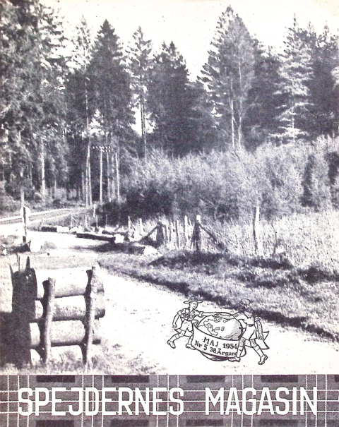 Forside: Spejdernes Magasin 1954 årg  38 nr 5