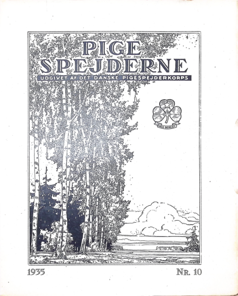 Forside: Pigespejderne 1935 årg 18 nr. 10