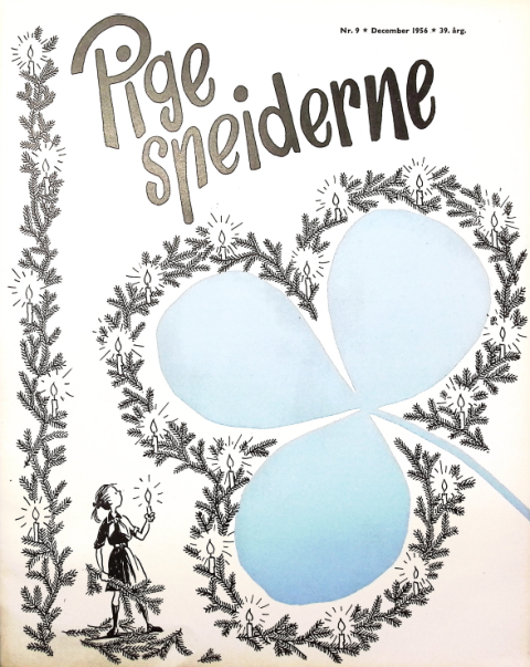 Forside: Pigespejderne 1956 årg 39 nr. 9