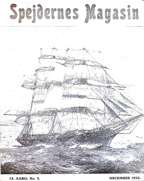 Forside: Spejdernes Magasin 1928 årg  13 nr 3