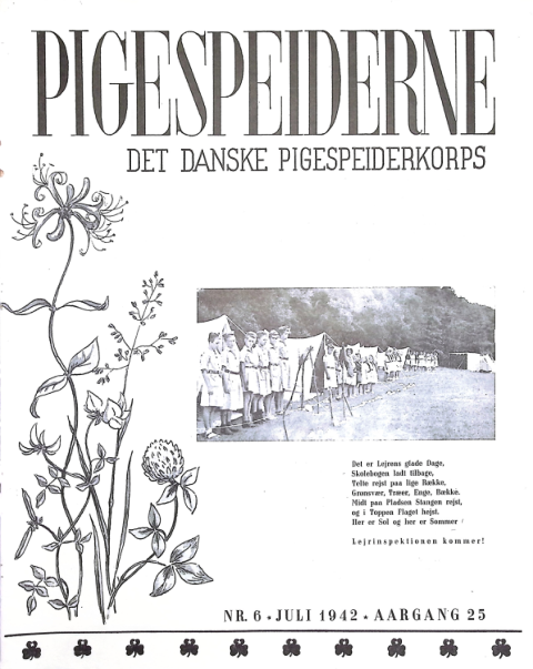 Forside: Pigespejderne 1942 årg 25 nr. 6