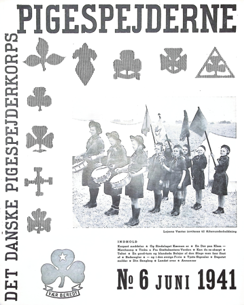 Forside: Pigespejderne 1941 årg 24 nr. 6