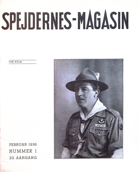 Forside: Spejdernes Magasin 1936 årg  20 nr 1