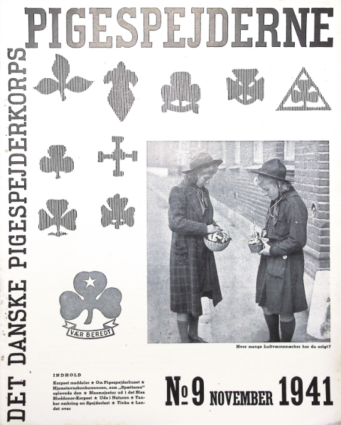 Forside: Pigespejderne 1941 årg 24 nr. 9