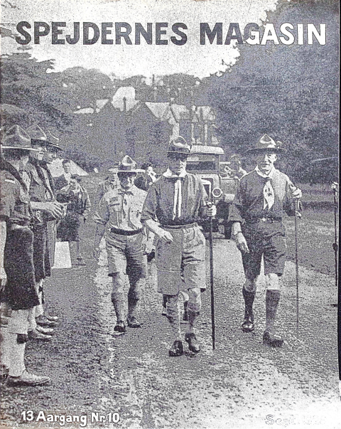 Forside: Spejdernes Magasin 1929 årg  13 nr 10