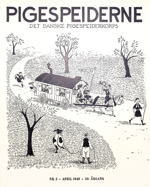 Forside: Pigespejderne 1949 årg 32 nr. 3
