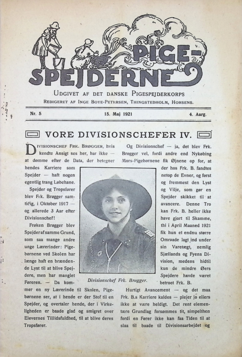 Forside: Pigespejderne 1921 årg 4 nr. 5