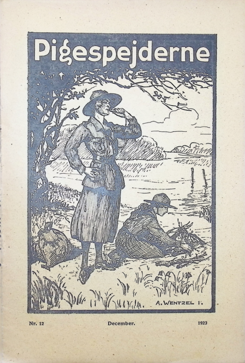 Forside: Pigespejderne 1923 årg 6 nr. 12