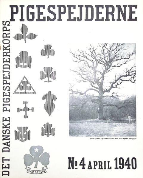 Forside: Pigespejderne 1940 årg 23 nr. 4