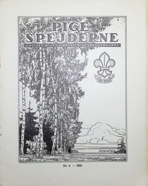 Forside: Pigespejderne 1929 årg 12 nr. 6
