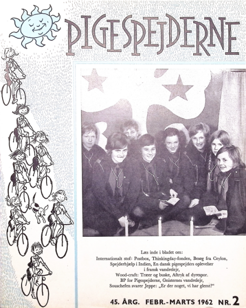 Forside: Pigespejderne 1962 årg 45 nr. 2