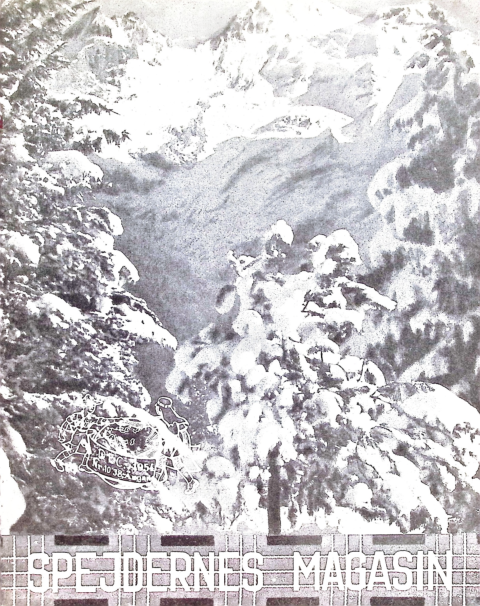 Forside: Spejdernes Magasin 1954 årg  38 nr 10