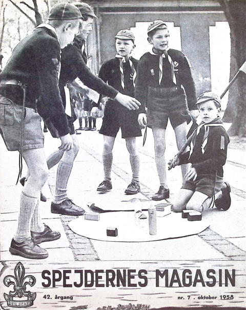 Forside: Spejdernes Magasin 1958 årg  42 nr 7