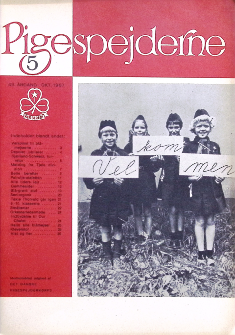 Forside: Pigespejderne 1967 årg 50 nr. 5