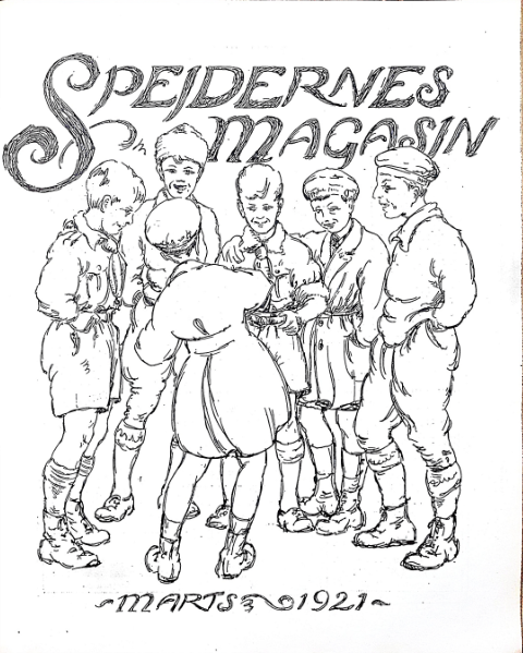 Forside: Spejdernes Magasin 1921 årg  5 nr 6