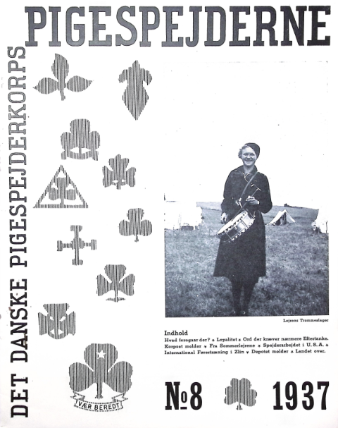 Forside: Pigespejderne 1937 årg 20 nr. 8
