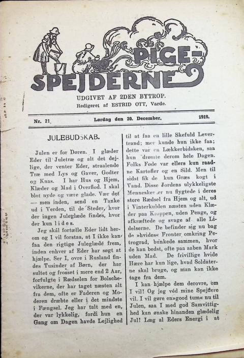 Forside: Pigespejderne 1919 årg 2 nr. 21_2
