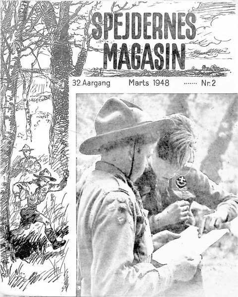 Forside: Spejdernes Magasin 1948 årg  32 nr 2