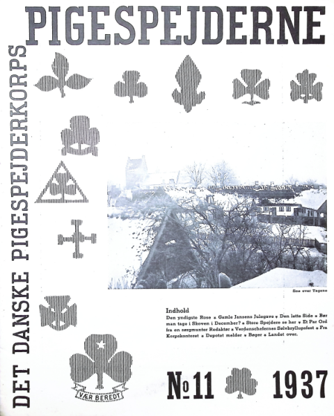 Forside: Pigespejderne 1937 årg 20 nr. 11