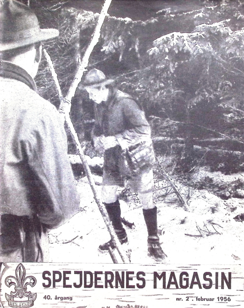 Forside: Spejdernes Magasin 1956 årg  40 nr 2
