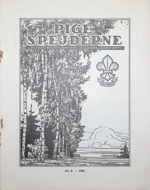 Forside: Pigespejderne 1930 årg 13 nr. 8